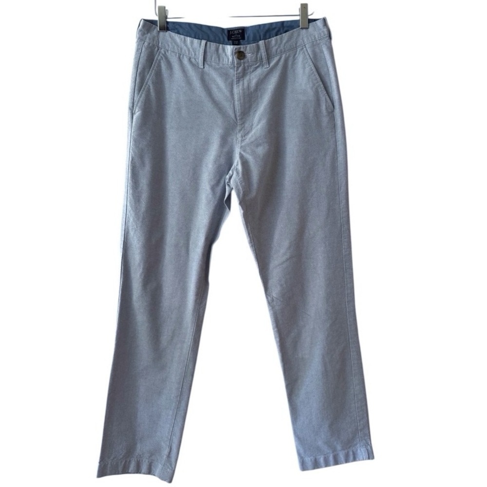 J. Crew Factory Sutton Straight-fit Pant in Blue Oxford Cloth 32x32